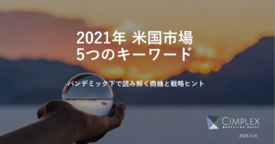 米国市場 5つのキーワード 市場調査レポート