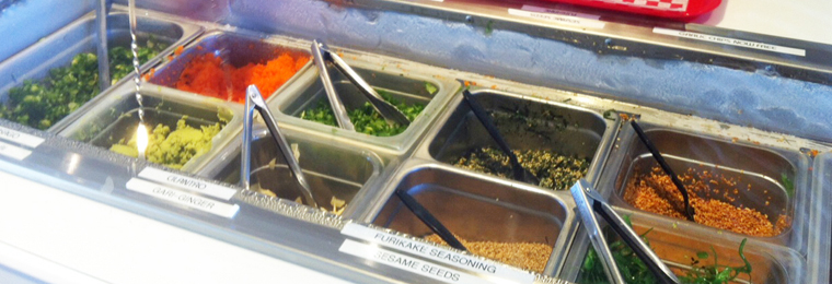 ポキ丼のトッピング